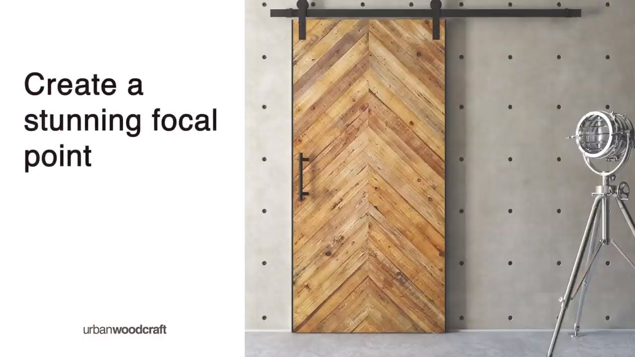 Urban Woodcraft Herringbone Barn Door