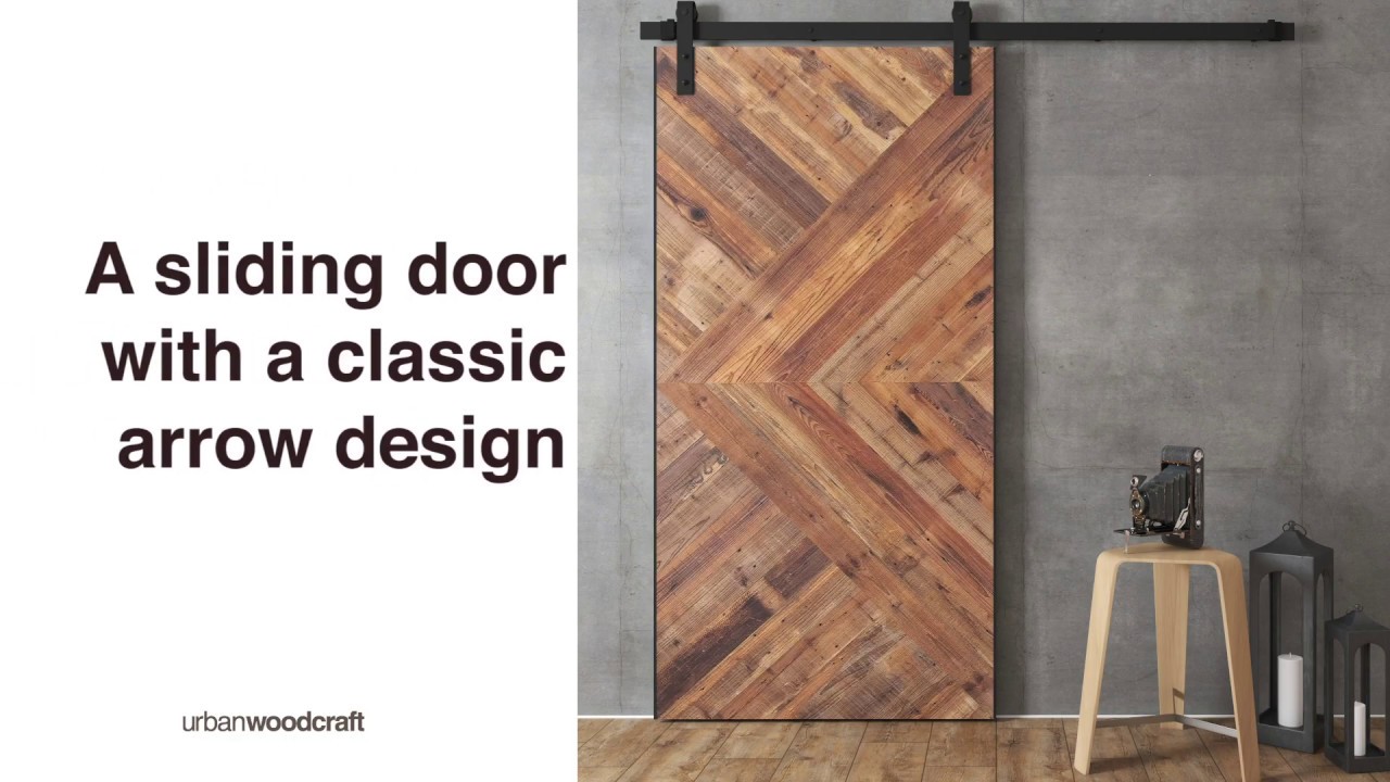 Urban Woodcraft Malibu Reclaimed Wood Barn Door