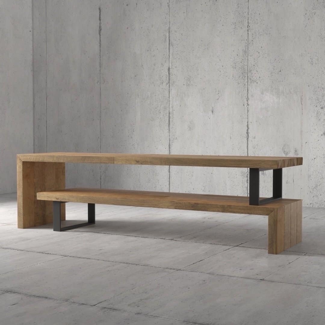 Urban Woodcraft 59 Soma TV Stand - Natural (4) Urban Woodcraft 59 Soma TV Stand - Natural (4)