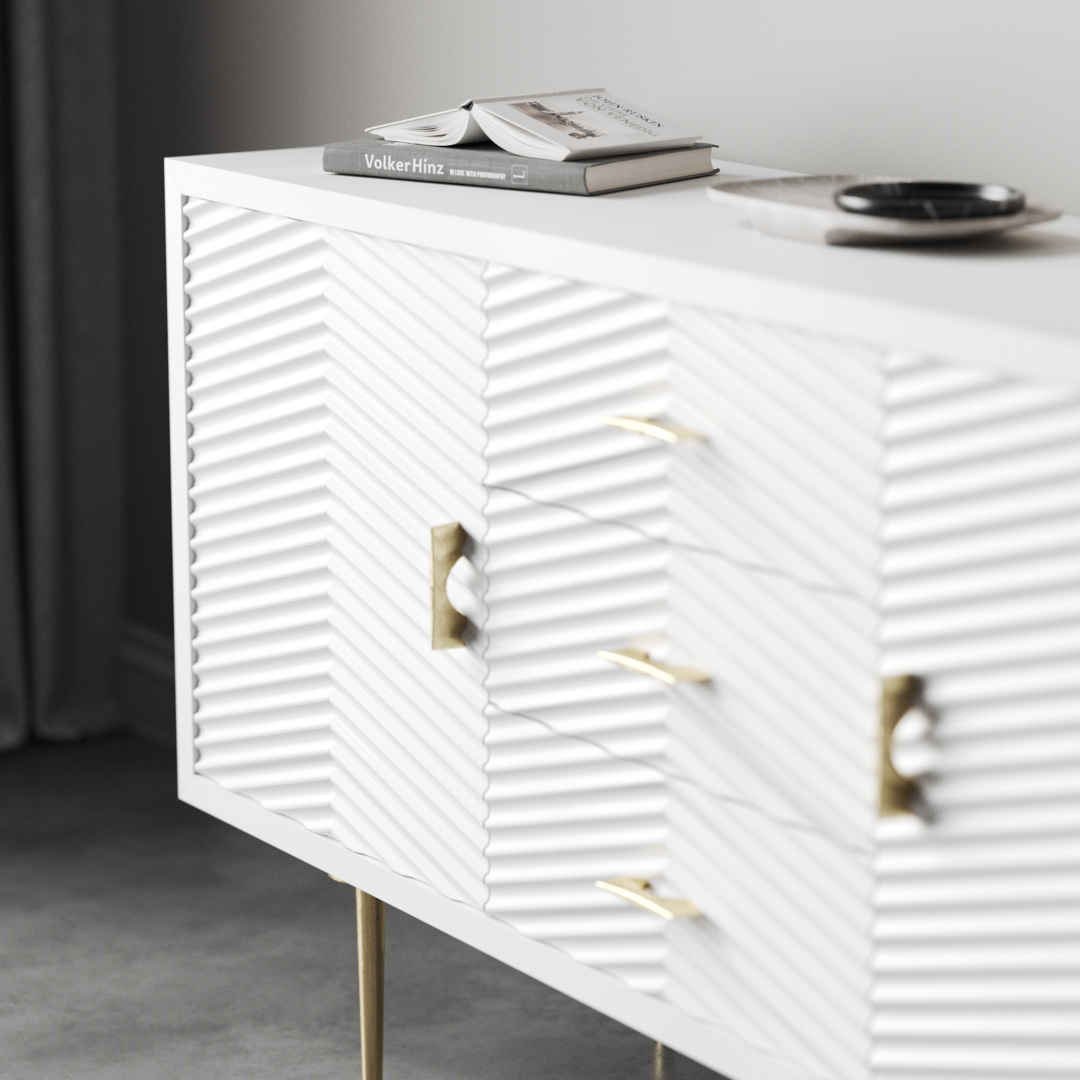 Arista 60 Side Cabinet (White Wash) c Arista 60 Side Cabinet (White Wash) c