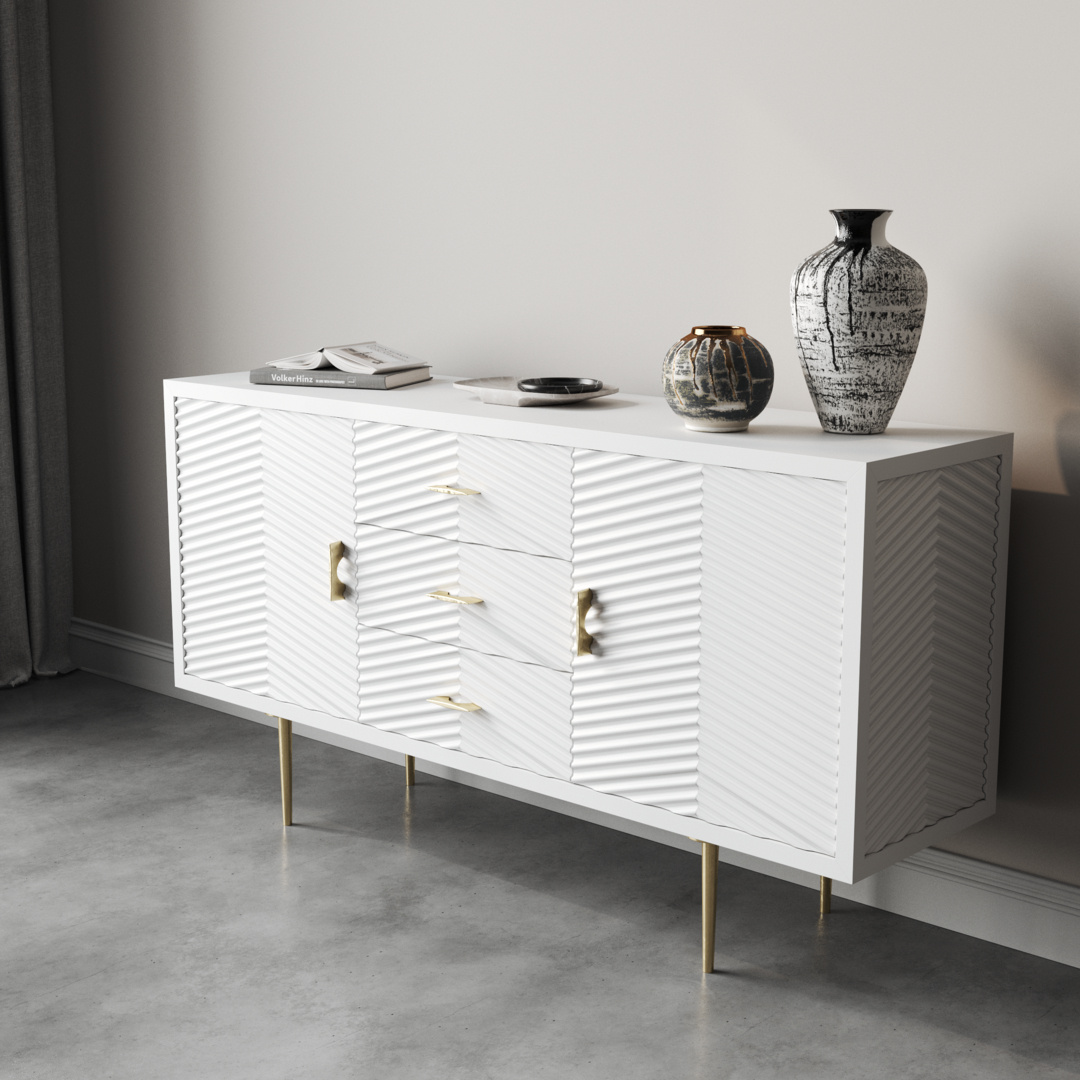 Arista 60 Side Cabinet (White Wash) d Arista 60 Side Cabinet (White Wash) d